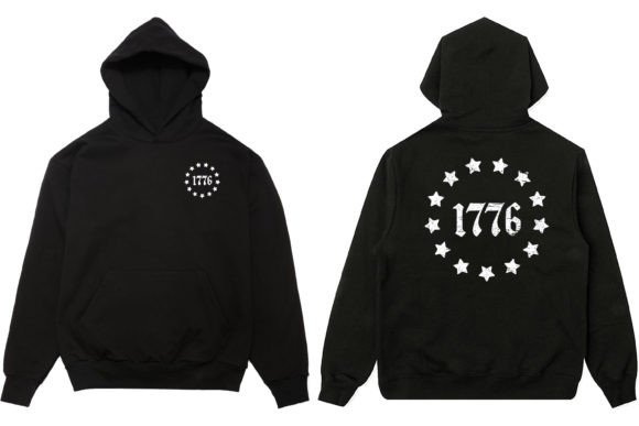 13 Star Betsy Ross 1776 Hoodie Graphics for T-Shirt Designs