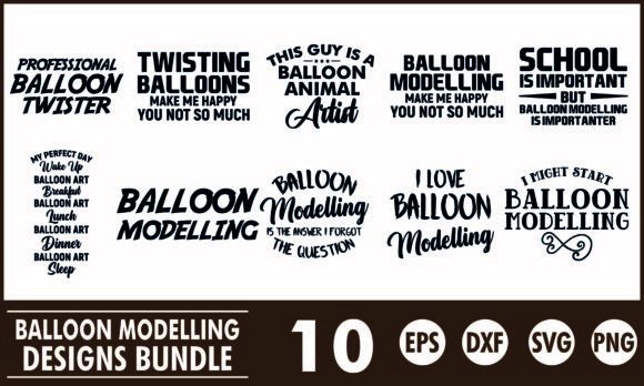 Balloon Modelling Tee Graphics for Blog Designers