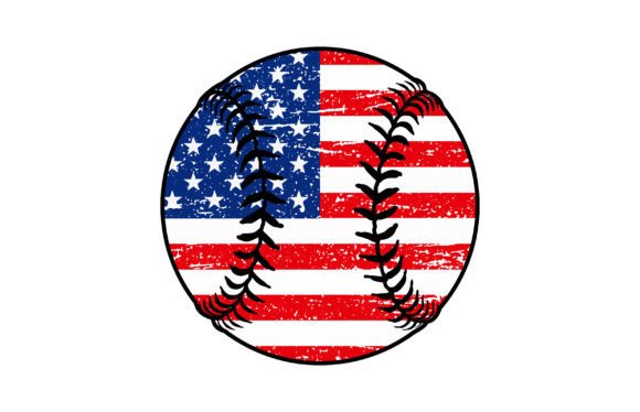 Baseball with American Flag Design: Graphics Review
