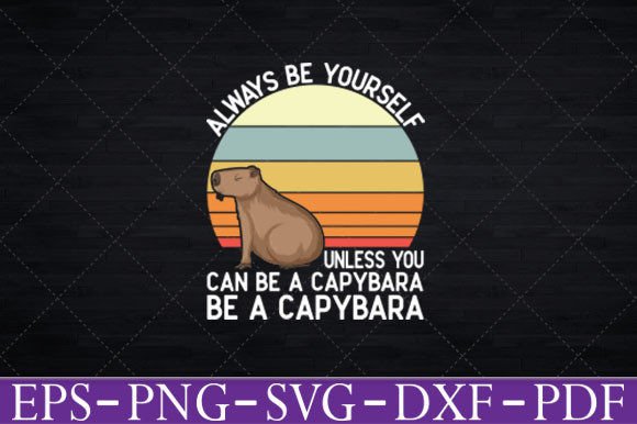 Capybara Graphics for T-Shirt Designs & Branding
