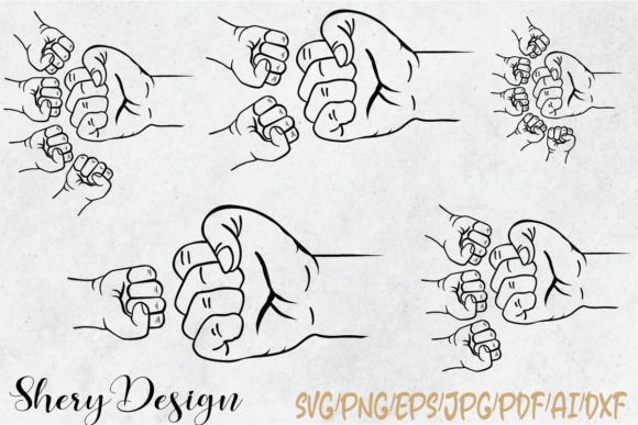 Father's Day Fist Bump Graphics & T-Shirt Designs