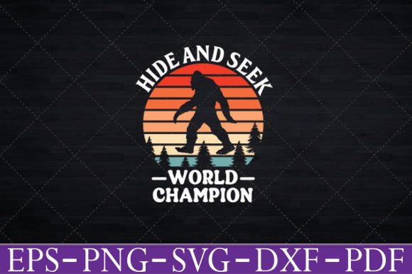 Hide and Seek World Champion Graphics for T-Shirt Designs