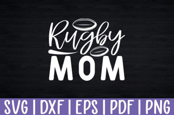 Rugby Mom Svg Cut Files T-Shirt Design Graphics Review