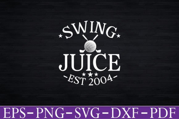 Swing Juice Men’s Retro Golf Graphics for T-Shirt Designs