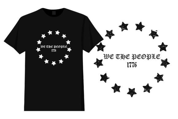 We the People 13 Stars T Shirt Design